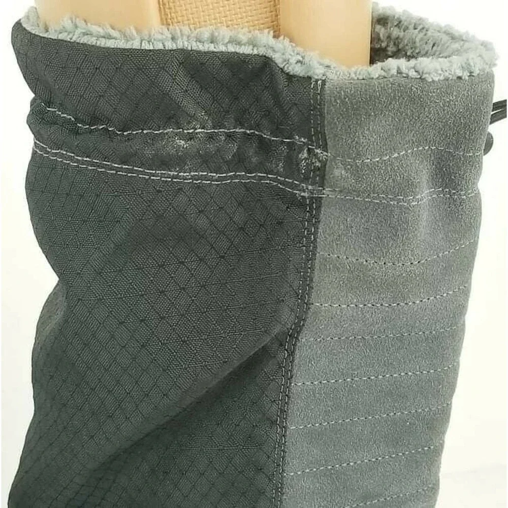 Nike Women's Facile Black & Gray Mid Calf Winter Boot US 8 Shearling Rain boot - Picture 8 of 12